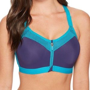 Wacoal High-Impact Zipper-Front Sports Bra  (853222)